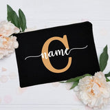 Personalized blue first name pouch, front view – Personalized First Name Pouch | Sogaïa