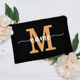 Personalized coral first name pouch, front view – Personalized First Name Pouch | Sogaïa