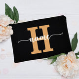 Personalized yellow first name pouch front view – Personalized First Name Pouch | Sogaïa