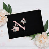Personalized navy pouch, front view – Personalized pouch | Sogaïa