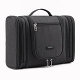 Trousse de toilette à suspendre triple compartiment corail vue de face – Trousse de Toilette à Suspendre Triple Compartiment Tuowang™ | Sogaïa