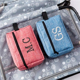 Trousse de toilette tissu personnalisée ouverte – Trousse de Toilette Tissu Personnalisée | Sogaïa