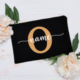 Personalized turquoise first name pouch front view – Personalized First Name Pouch | Sogaïa