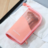 Etui à pinceaux personnalisé rose vue de face – Etui à Pinceaux Personnalisé | Sogaïa