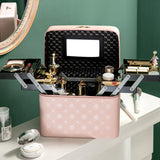 Vanity case rigide pour maquillage gris vue de face – Vanity Case Rigide pour Maquillage KreyKrey™ | Sogaïa