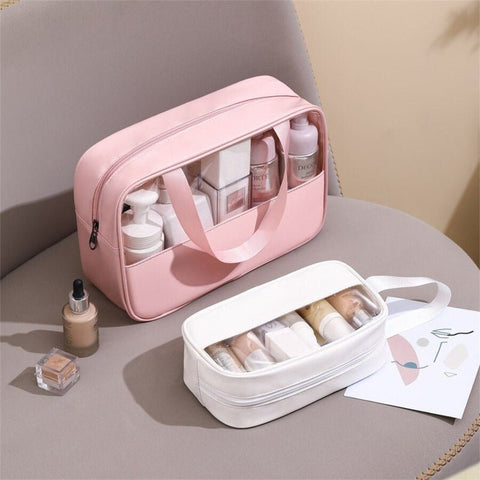Trousse de toilette personnalisée vue de profil – Trousse de Toilette Personnalisée Imperméable | Sogaïa
