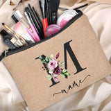 Pochette tissu personnalisable bleu marine vue de face – Pochette Tissu Personnalisable | Sogaïa