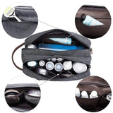 Trousse de toilette homme personnalisée 2 compartiments bordeaux vue de face – Trousse de Toilette Homme Personnalisée à 2 Compartiments | Sogaïa