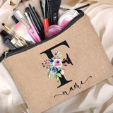 Pochette tissu personnalisable noir vue de face – Pochette Tissu Personnalisable | Sogaïa