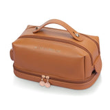 Trousse de toilette femme luxe marron vue de face – Trousse de Toilette pour Femme de Luxe | Sogaïa
