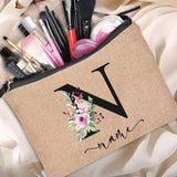 Pochette tissu personnalisable gris vue de face – Pochette Tissu Personnalisable | Sogaïa