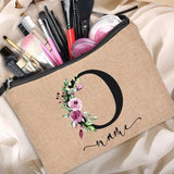 Pochette tissu personnalisable kaki vue de face – Pochette Tissu Personnalisable | Sogaïa