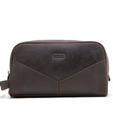 Trousse de toilette homme en cuir personnalisée ouverte – Trousse de Toilette Homme en Cuir Personnalisée Sogaïa™ | Sogaïa