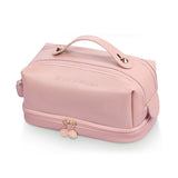 Trousse de toilette femme luxe rose vue de face – Trousse de Toilette pour Femme de Luxe | Sogaïa