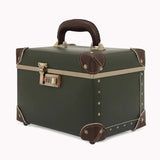 Vanity case rigide vert vue de face – Vanity Case Rigide Éléganté | Sogaïa