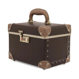 Vanity case rigide marron vue de face – Vanity Case Rigide Éléganté | Sogaïa