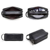 Trousse de toilette personnalisée pour homme dimensions – Trousse de Toilette Personnalisée Homme Cuir Double Compartiment Sogaïa™ | Sogaïa