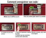 Vanity case rigide avec code jaune vue de face – Vanity Case Rigide avec Code | Sogaïa