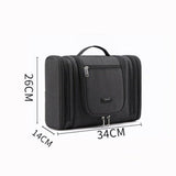 Trousse de toilette à suspendre triple compartiment blanc vue de face – Trousse de Toilette à Suspendre Triple Compartiment Tuowang™ | Sogaïa