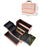 Mallette de Maquillage Rose Gold