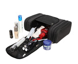 Trousse de toilette à suspendre triple compartiment kaki vue de face – Trousse de Toilette à Suspendre Triple Compartiment Tuowang™ | Sogaïa