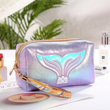 Trousse de maquillage sirène rose vue de face – Trousse de Maquillage Sirène | Sogaïa