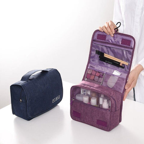 Trousse de toilette de voyage à suspendre vue de face – Trousse de Toilette de Voyage à Suspendre | Sogaïa