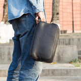 Trousse de Toilette Personnalisée Homme Cuir Double Compartiment Sogaïa™