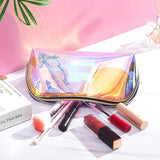 Vista frontal del estuche transparente multicolor – Estuche transparente multicolor | sogaia