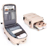 Sac à dos 40x30x20 beige vue de profil – Sac à Dos 40x30x20 Sogaïa™ | Sogaïa