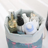 Trousse de toilette ronde violet vue de face – Trousse de Toilette Ronde Travel™ | Sogaïa