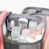 Trousse de toilette familiale marron vue de face – Trousse de Toilette Familiale Travelsky™ | Sogaïa