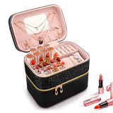 Vanity rangement maquillage noir vue de face – Vanity pour Rangement de Maquillage | Sogaïa