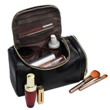 Trousse de toilette avec rangement turquoise vue de face – Trousse de Toilette avec Rangement | Sogaïa