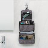 Foldable hanging toiletry bag front view – Foldable hanging toiletry bag | Sogaïa
