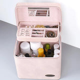 Vanity trousse de toilette rigide rose vue de face – Vente Vanity Trousse de Toilette Rigide Kaxi™ | Sogaïa