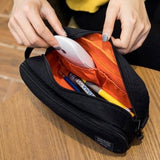 Men's travel toiletry bag front view – Lightweight Men's Travel Toiletry Bag | Sogaïa