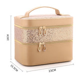 Vanity rangement maquillage détail fermeture – Vanity pour Rangement de Maquillage | Sogaïa