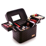 Makeup vanity box noir profond vue de face – Makeup Vanity Box Heavenly Lanléo™ | Sogaïa