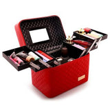 Makeup vanity box rouge vue de face – Makeup Vanity Box Heavenly Lanléo™ | Sogaïa