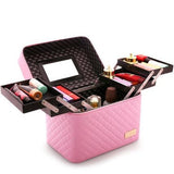 Makeup vanity box rose douceur vue de face – Makeup Vanity Box Heavenly Lanléo™ | Sogaïa