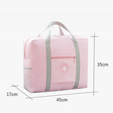 Sac de voyage pliable grande capacité bleu marine vue de face – Sac de Voyage Pliable de Grande Capacité | Sogaïa