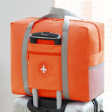 Sac de voyage pliable grande capacité vert vue de face – Sac de Voyage Pliable de Grande Capacité | Sogaïa