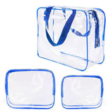 Bolsa de toalete de viagem aberta transparente - Bolsa de toalete de viagem transparente | Sogaia