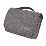 Trousse de toilette de voyage à suspendre marron vue de face – Trousse de Toilette de Voyage à Suspendre | Sogaïa