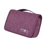 Trousse de toilette de voyage à suspendre bleu marine vue de face – Trousse de Toilette de Voyage à Suspendre | Sogaïa