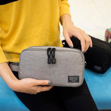 Men's travel toiletry bag profile view – Lightweight Men's Travel Toiletry Bag | Sogaïa