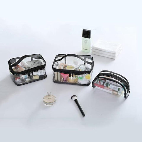 Trousse de voyage transparente vue de profil – Trousse de Voyage Transparente | Sogaïa