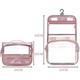 Trousse de toilette transparente à suspendre crochet détail – Trousse de Toilette Transparente à Suspendre | Sogaïa