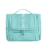Trousse de toilette de voyage bleu marine vue de face – Trousse de Toilette de Voyage | Sogaïa